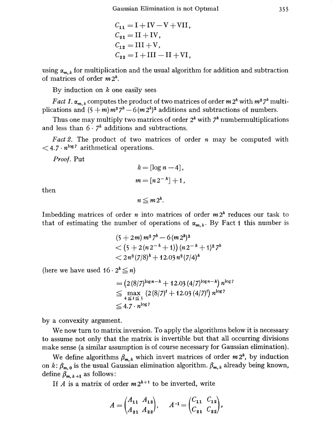 Strassen 1969, page 2